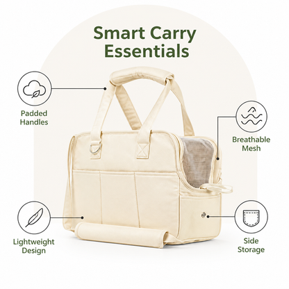 Ortekor Lightweight Cotton & Breathable Mesh Pet Carrier