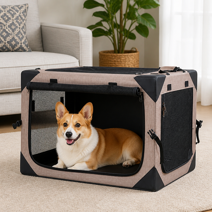 Ortekor Lightweight Foldable Breathable Dog Crate
