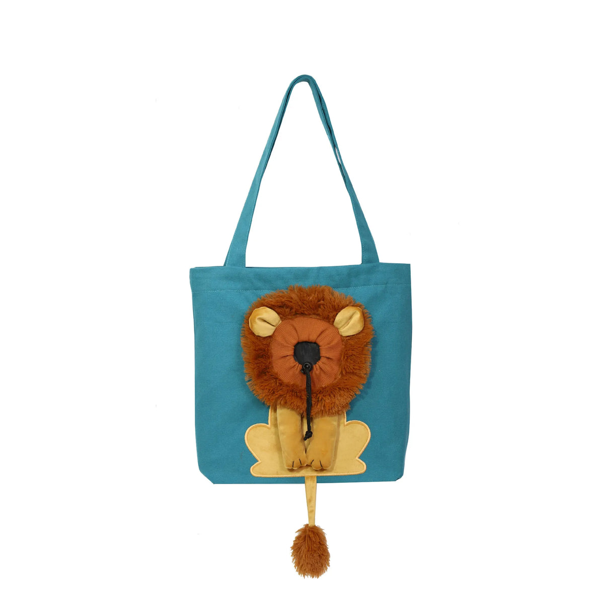 Ortekor Lion-Shaped Cotton Canvas Shoulder Carrier (Adjustable Zip)