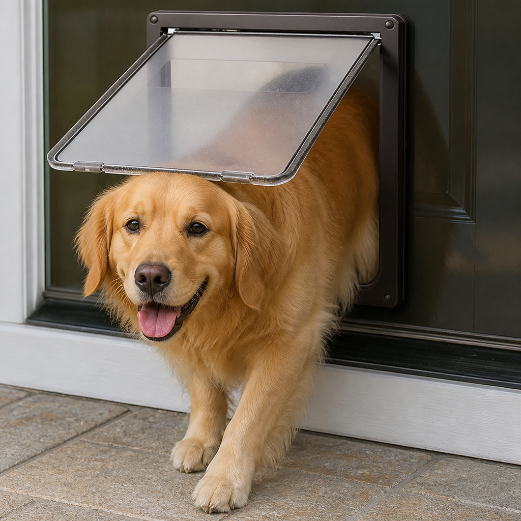 Ortekor Lockable & Insulated Dog Door (Easy Install)