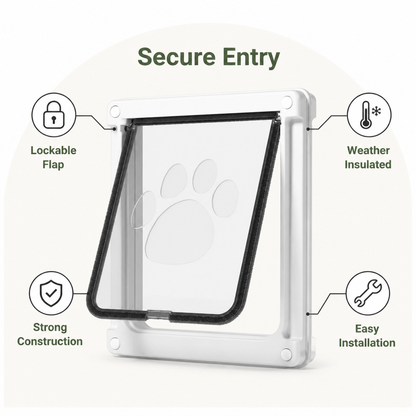 Ortekor Lockable Privacy Flap & Insulated Dog Door