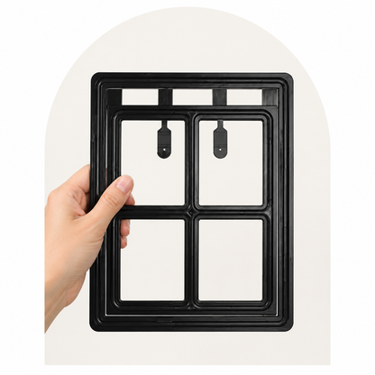 Ortekor Lockable Two-Way Roller Pet Screen Door (Fits Most Screens)