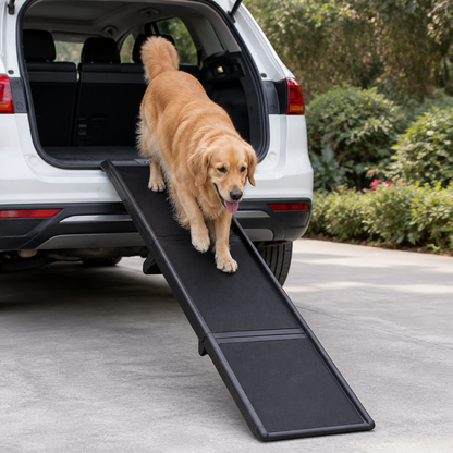 Ortekor Long Folding Dog Ramp With Side Rails (Supports 150 lb)