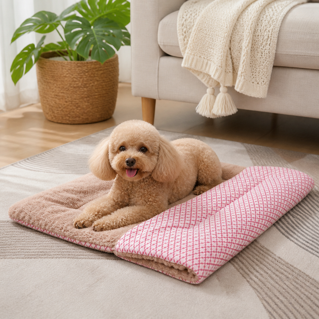 Ortekor Machine Washable Fleece Cotton Pet Mat