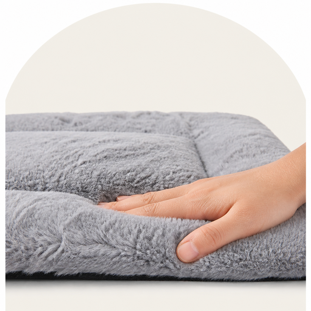 Ortekor Machine Washable Fleece Cotton Pet Mat