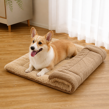 Ortekor Machine Washable Fleece Cotton Pet Mat