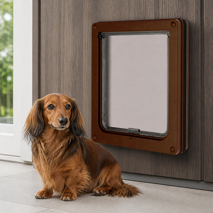 Ortekor Magnetic Self-Closing & Lockable Pet Flap Door (For Cats & Small Dogs)