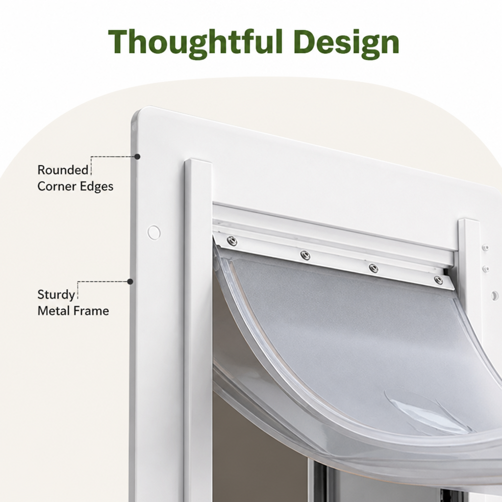 Ortekor Metal Frame Weatherproof & Lockable Pet Door