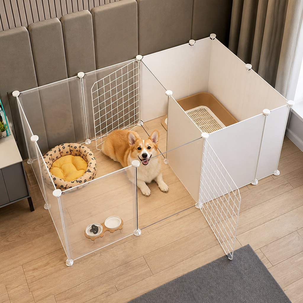 Ortekor Modular DIY & Integrated Toilet Dog Kennel