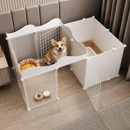 Ortekor Modular DIY & Integrated Toilet Dog Kennel