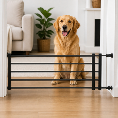 Ortekor No-Drill Retractable Dog Gate (Adjustable Width)