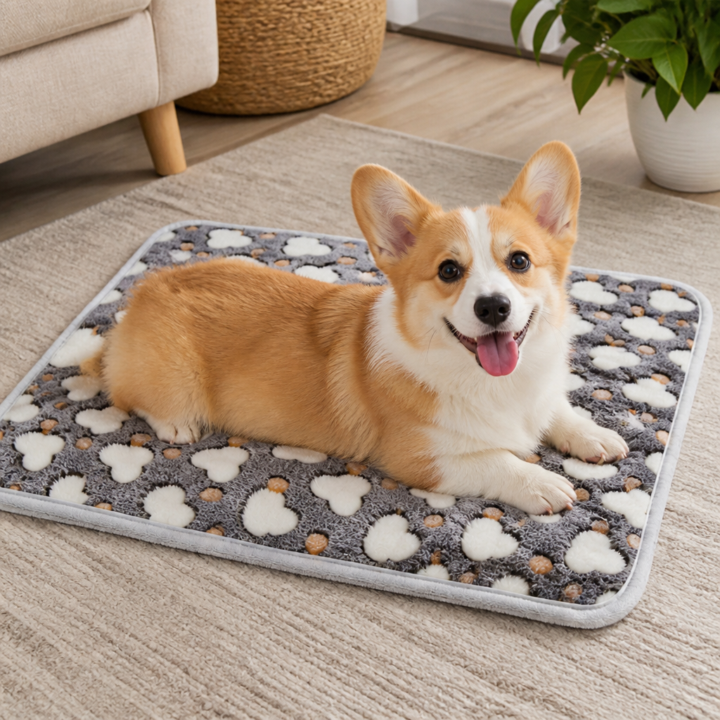 Ortekor Non-Shedding Coral Fleece Pet Blanket