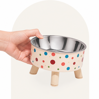 Ortekor Non-Slip & Anti-Tip Pet Bowl (Detachable Dish)