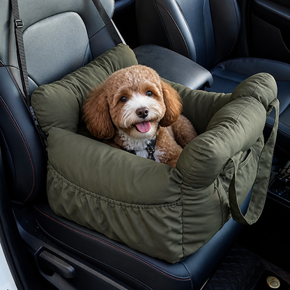 Ortekor Non-Slip & Washable Booster Dog Car Seat (Adjustable Safety Straps)