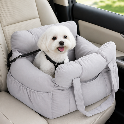 Ortekor Non-Slip & Washable Booster Dog Car Seat (Adjustable Safety Straps)