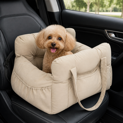 Ortekor Non-Slip & Washable Booster Dog Car Seat (Adjustable Safety Straps)