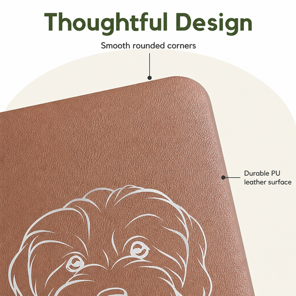 Ortekor Non-Slip & Waterproof Personalized Feeding Mat