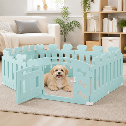 Ortekor Non-Toxic Recycled HDPE & Lockable Dog Playpen