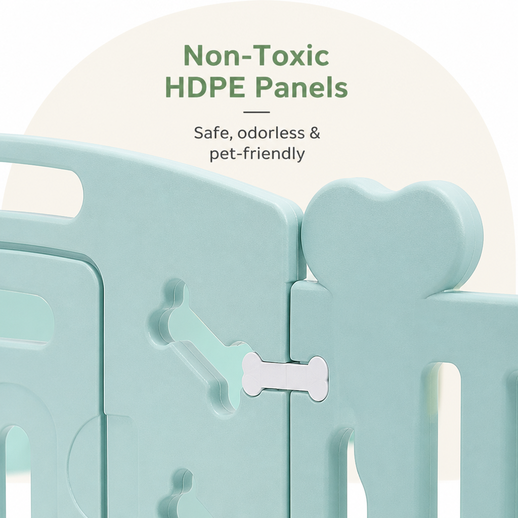 Ortekor Non-Toxic Recycled HDPE & Lockable Dog Playpen