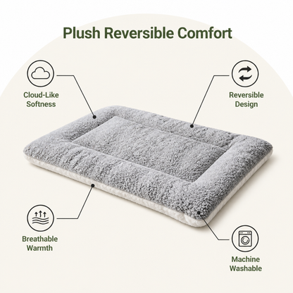 Ortekor Orthopedic Cloud-Like Reversible Dog Bed (Machine Washable Cover)