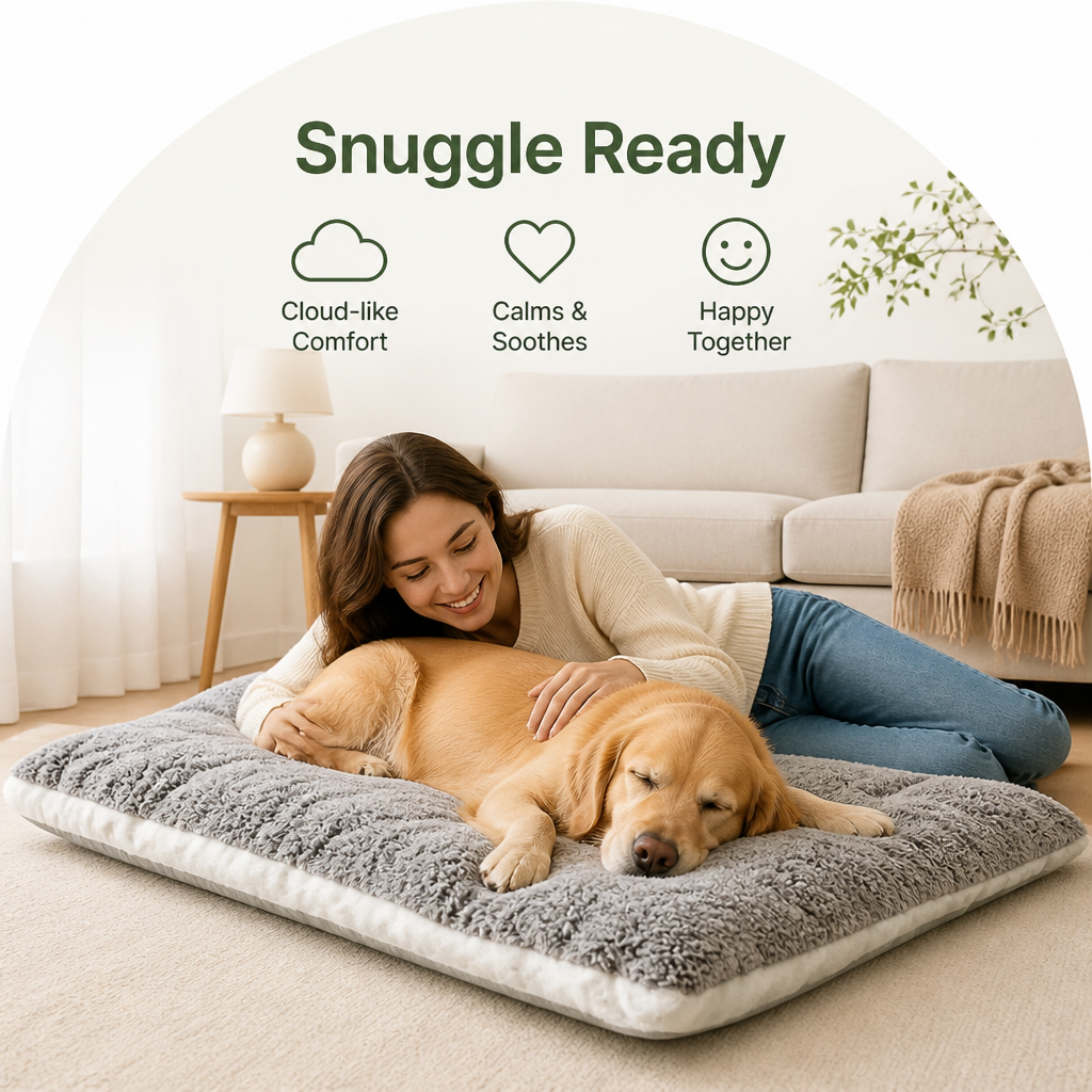 Ortekor Orthopedic Cloud-Like Reversible Dog Bed (Machine Washable Cover)