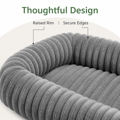 Ortekor Orthopedic High-Resilience Plush Dog Bed (Hand-Washable)
