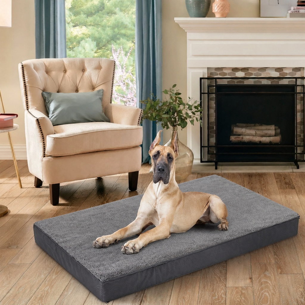 Ortekor Orthopedic Memory Foam Dog Bed (Removable Cover & Waterproof Lining)