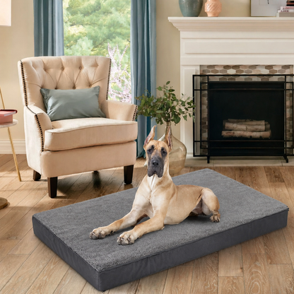 Ortekor Orthopedic Memory Foam Dog Bed (Removable Cover & Waterproof Lining)
