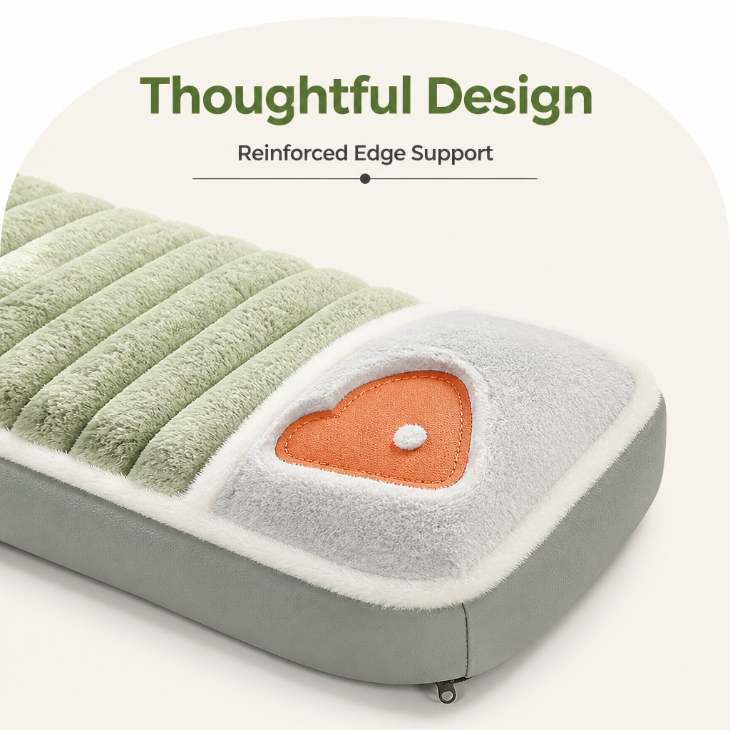 Ortekor Orthopedic Memory Foam Dog Bed (Removable Machine-Washable Cover)