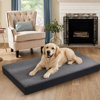 Ortekor Orthopedic Memory Foam Dog Bed (Waterproof Washable Cover)