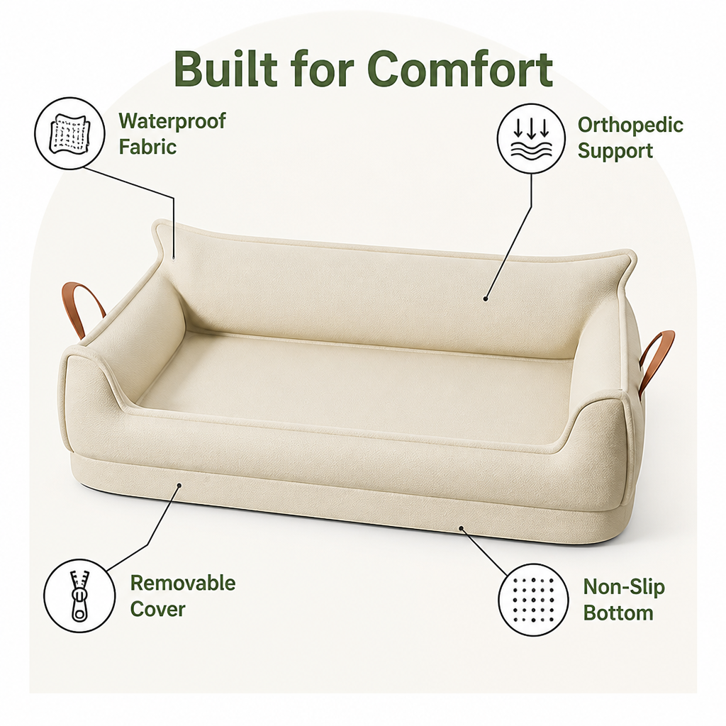 Ortekor Orthopedic Water-Resistant Dog Bed (Detachable Cover)