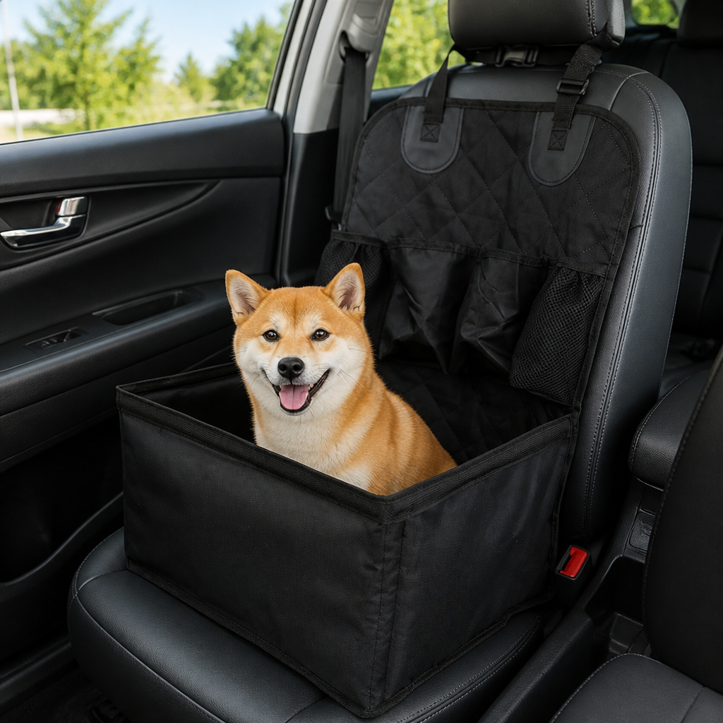 Ortekor Oxford Cloth Stain-Resistant & Washable Car Seat Mat (Front Passenger)