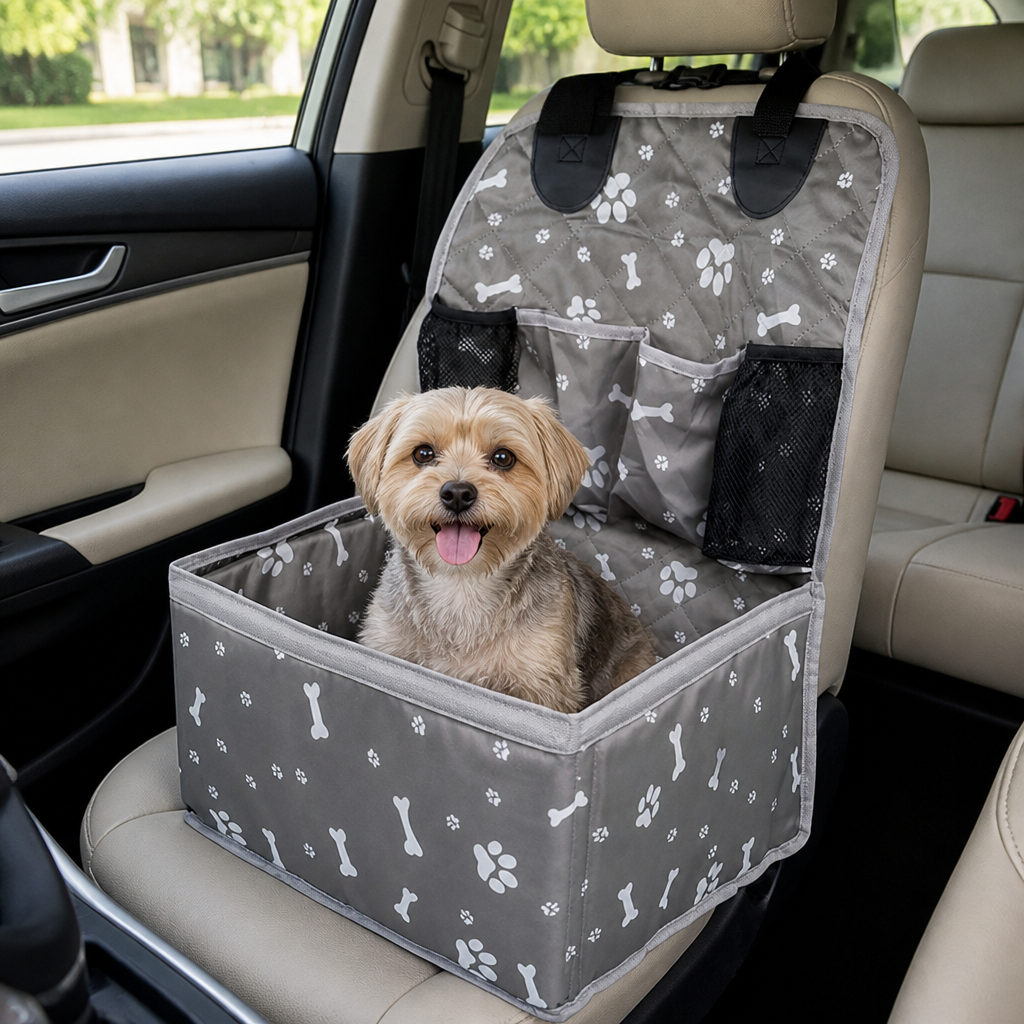 Ortekor Oxford Cloth Stain-Resistant & Washable Car Seat Mat (Front Passenger)