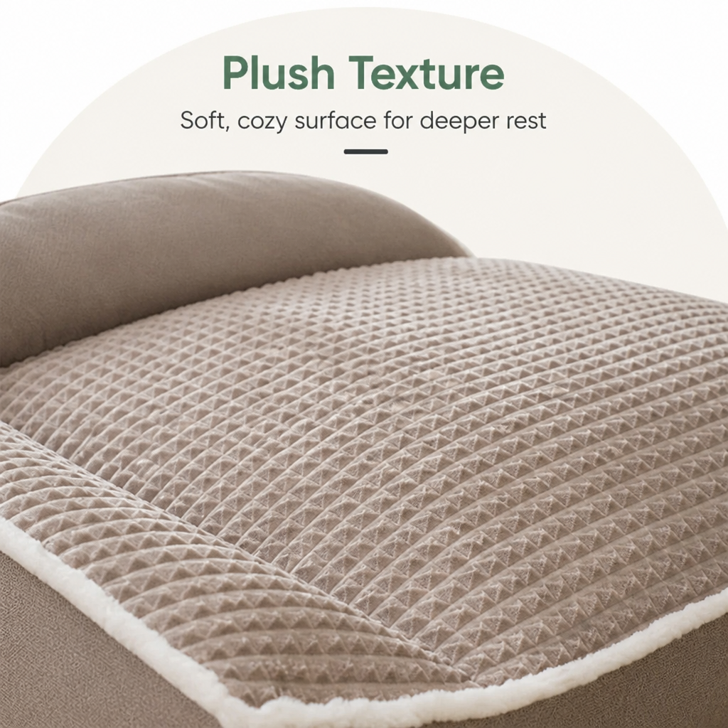 Ortekor Plush Bolster & Washable Dog Sofa Bed