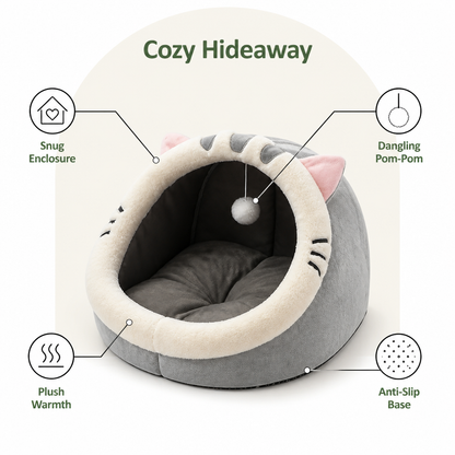 Ortekor Plush & Insulated Pet Cave Bed