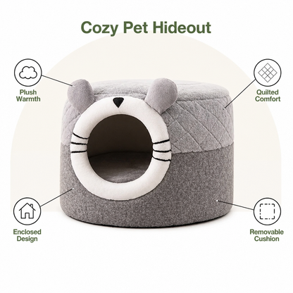 Ortekor Plush Insulated Pet Tent (Removable Cushion)