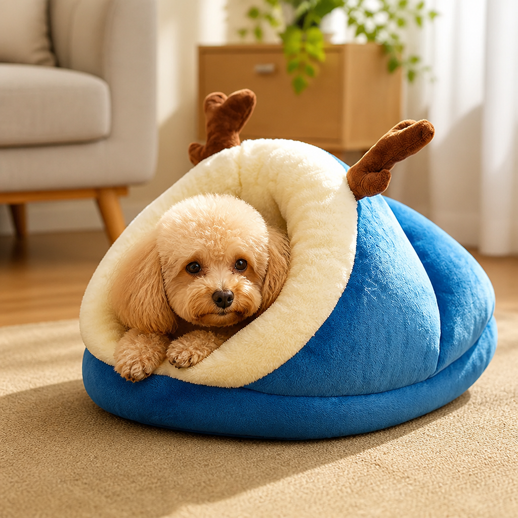 Ortekor Plush Insulating Washable Kennel Bed