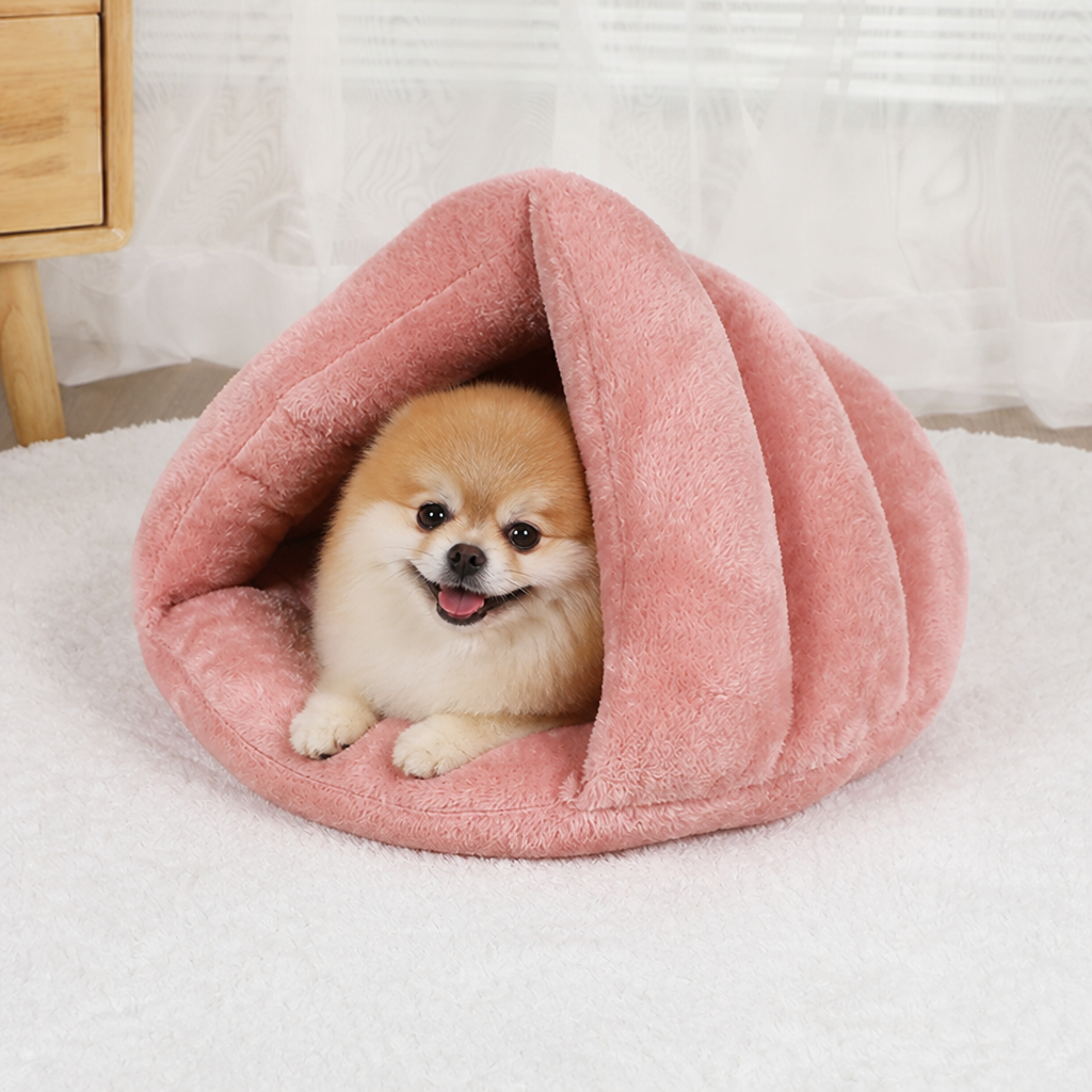 Ortekor Plush & Machine-Washable Round Nest Dog Bed