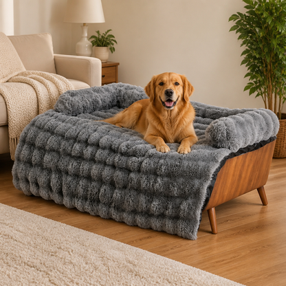 Ortekor Plush Sofa-Style Washable Dog Bed