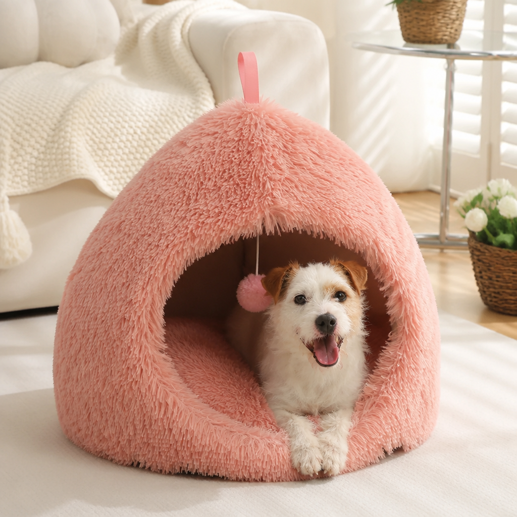 Ortekor Plush Velvet & Non-Slip Dog Bed