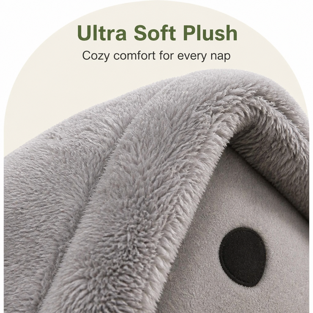 Ortekor Plush Warm House Dog Bed (Removable Cushion)