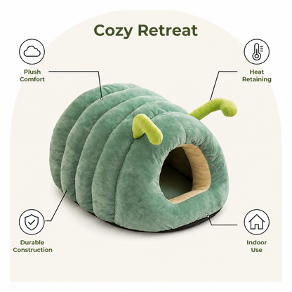 Ortekor Plush & Warm Semi-Enclosed Pet Bed (Indoor)