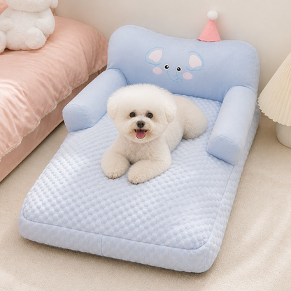 Ortekor Plush & Washable Cartoon Pet Sofa Bed