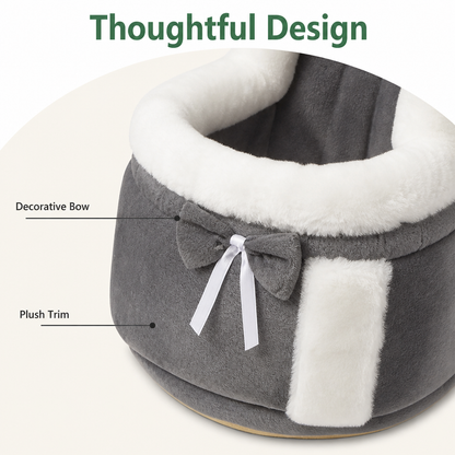 Ortekor Plush Winter-Lined Pet Carrier Backpack