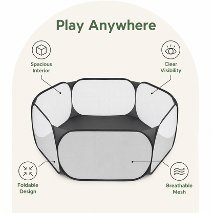 Ortekor Pop-Up Transparent Pet Playpen