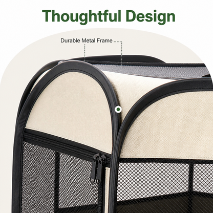Ortekor Portable Foldable Oxford Cloth Pet Playpen