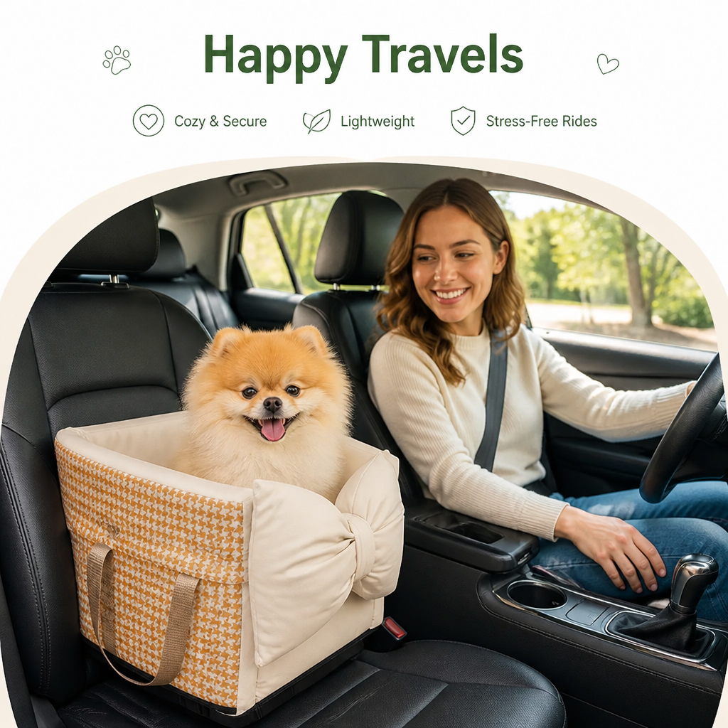 Ortekor Portable & Lightweight Dog Car Seat (Small Pets)
