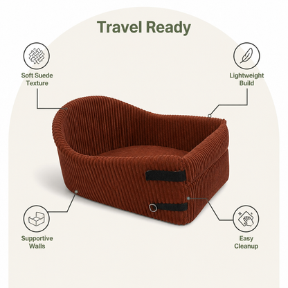 Ortekor Portable Suede Washable Booster Seat