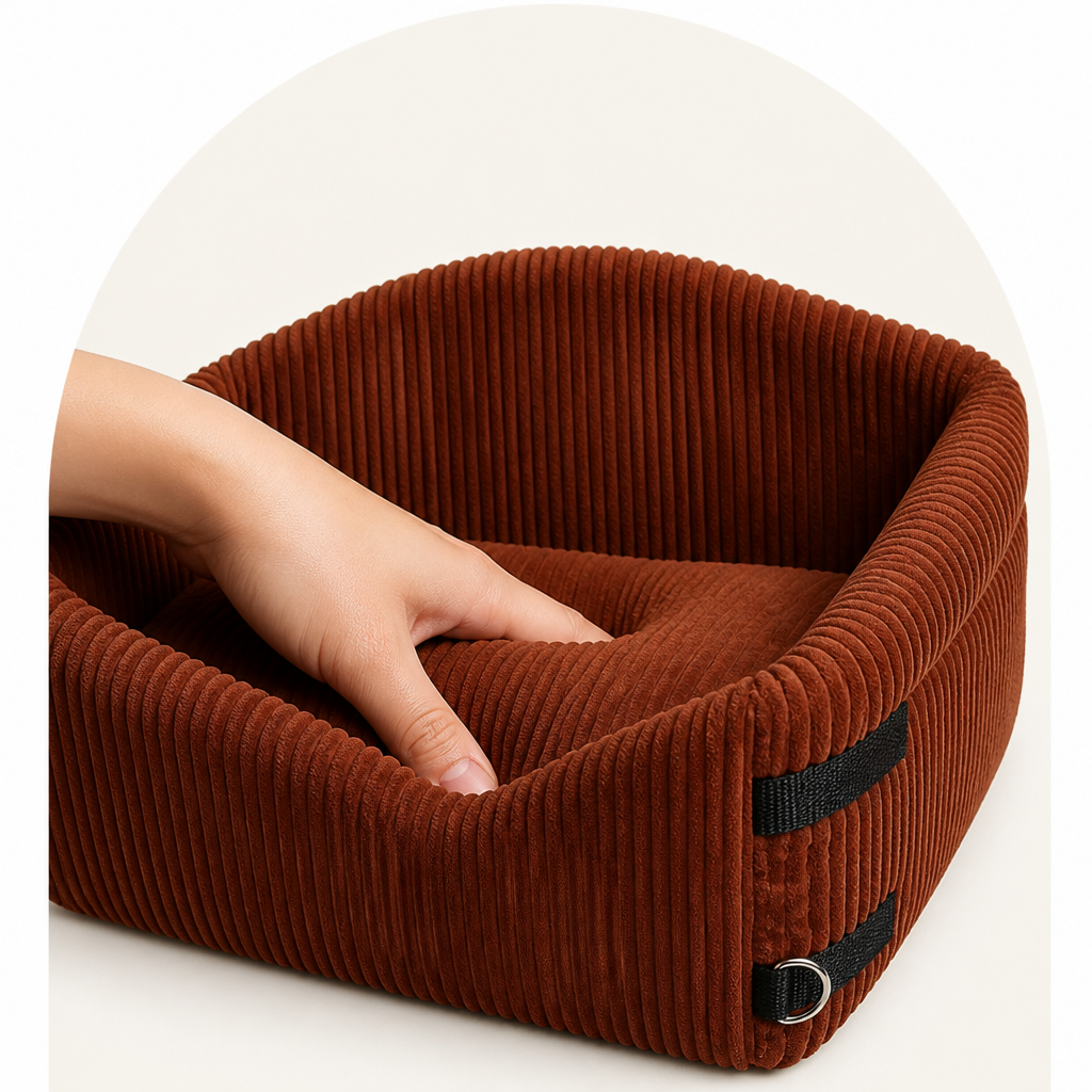 Ortekor Portable Suede Washable Booster Seat