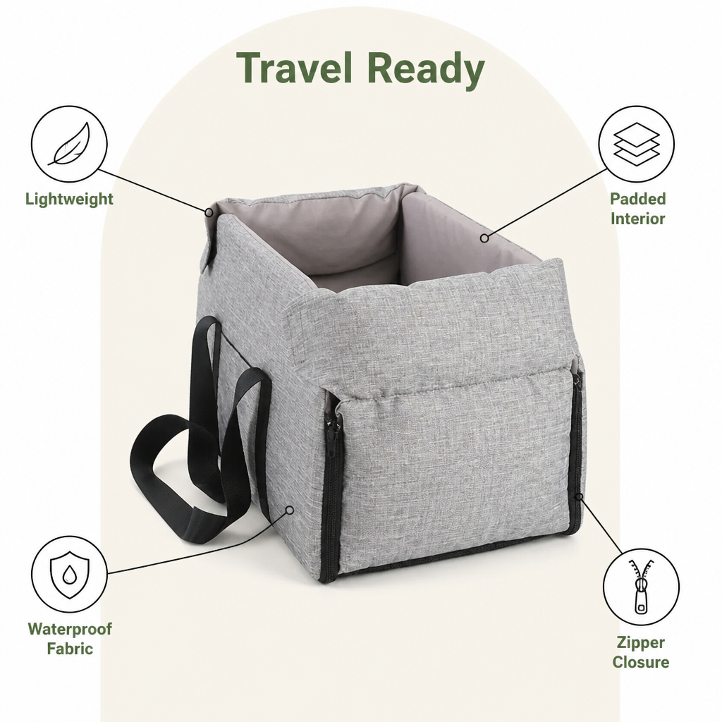 Ortekor Portable Waterproof & Washable Car Booster Seat (Removable Pad)